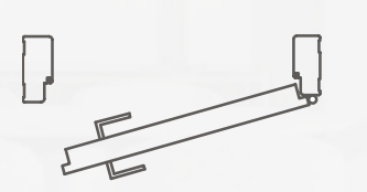 Right-hand door frame and leaf