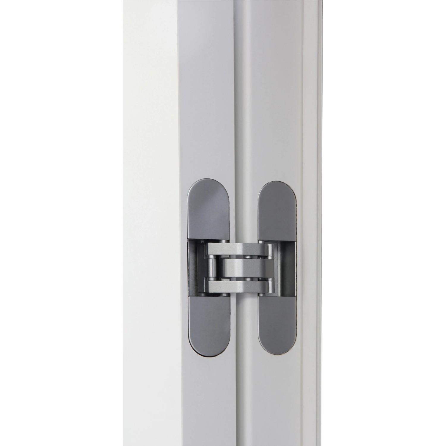 Concealed hinges on a non-rebated door