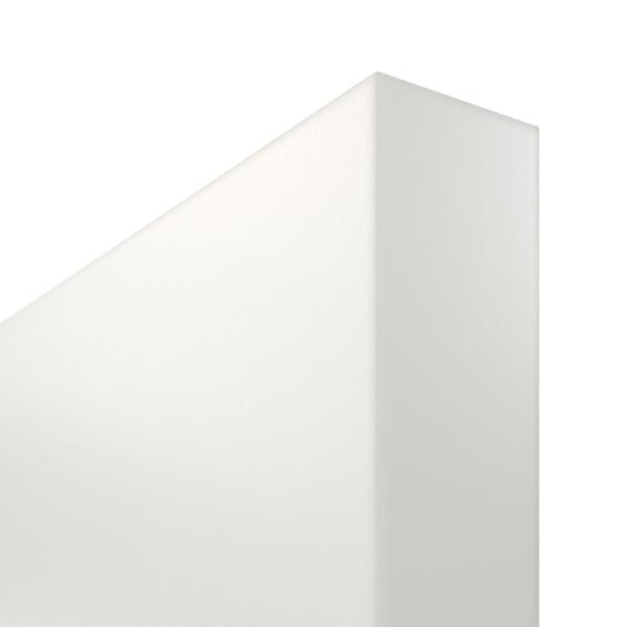 Flush non-rebated door leaf edge